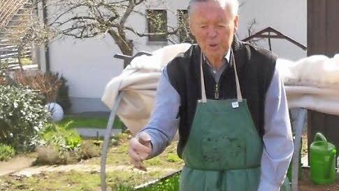 Noch heute arbeitet Andreas Neuner im Garten.  Foto: Helmut Vogler