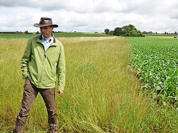 Jochen Körtge legte schon Grünstreifen an Gewässern an, als es dafür keine Förderung gab. Foto: Rainer Lutz