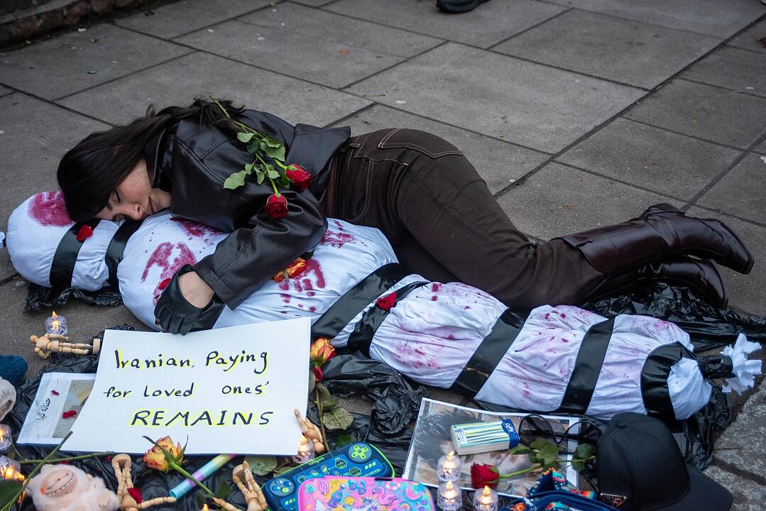 Solidarit&auml;t mit Protesten im Iran - London