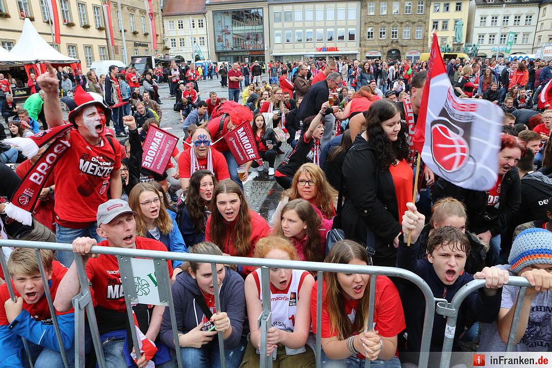 Brose-Baskit zum  achten mal Meister; Foto: Barbara Herbst