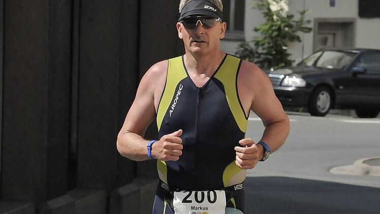 Bayerischer Meister der Paratriathleten wurde Chris Kohlbeck (ohne Verein). Foto: Karl Heinz Weber