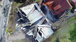 Scheune abgebrannt