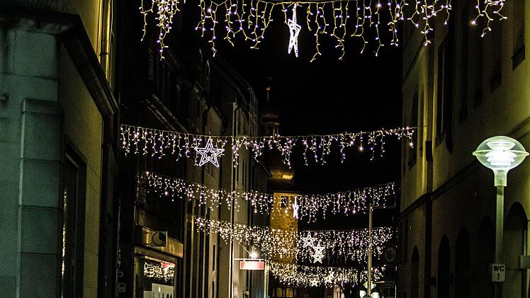 Coburger Adventsbeleuchtung: MauerFoto: Jochen Berger