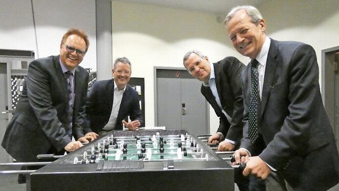 Sie sind seit Jahren schon ein Team (v. l.): Hilmar Dittrich, Karsten Pohle, Joachim Ficker und Armin Steinmetz.      Foto: Leo Hildel