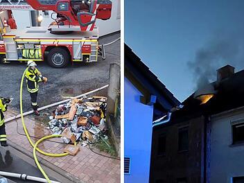 Karsbach: Feuer in Wohnung ausgebrochen - über 120 Feuerwehrleute im Einsatz