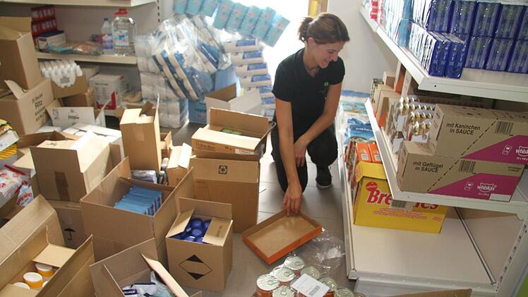 Noch herrscht Chaos im künftigen 160 Quadratmeter großen Einkaufsmarkt in Rugendorf.