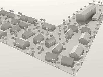 So könnte das Bebauungsgebiet des ASB-Projekts eines seniorengerechten Wohnparks im Weitramsdorfer Ortsteil Weidach aussehen. Quelle: Architekturbüro J. C. Schlund, Bad Staffelstein