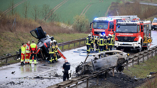 Mehrere Tote nach schwerem Unfall im Norden Th&uuml;ringens