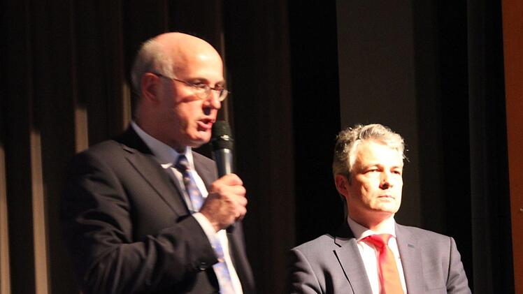 Die Vorst&auml;nde Johannes Rieger und Peter Schleich (rechts)