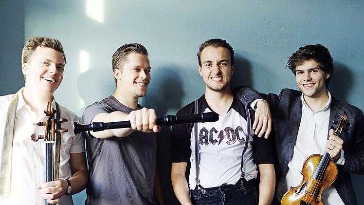 vier Musiker sind "4 Times Baroque".  Foto: "Musik in fränkischen Schlössern"