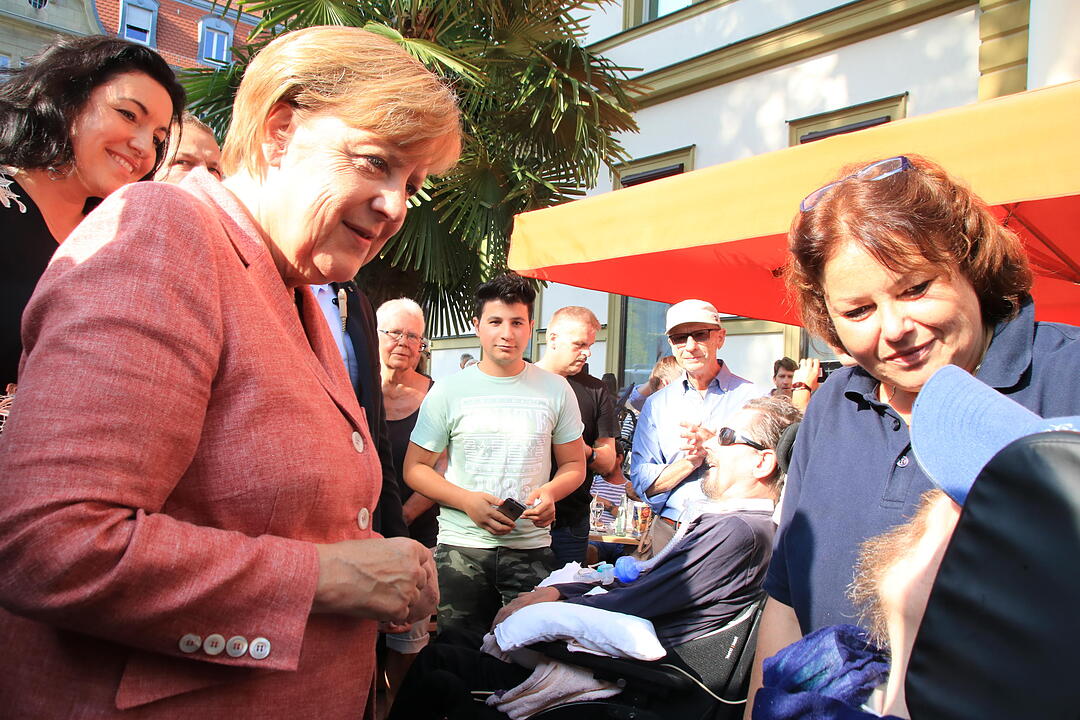 Angela Merkel zu Besuch in Bad Kissingen