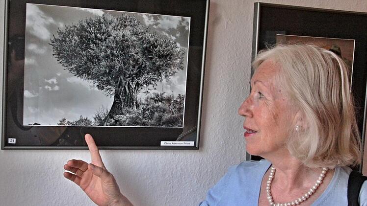 Das Bild von Chris Atkinson Price zog die Aufmerksamkeit von Ulla Erhardt aus Altenstein ah. Die Seniorin ist von dem kraftvollen alten Baum begeistert
