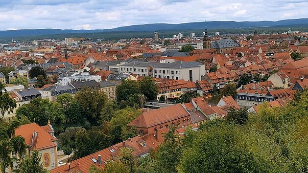 Blick vom Bamberger Michelsberg auf die Stadt