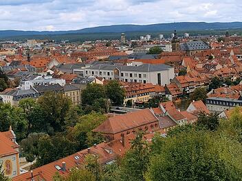 Blick vom Bamberger Michelsberg auf die Stadt