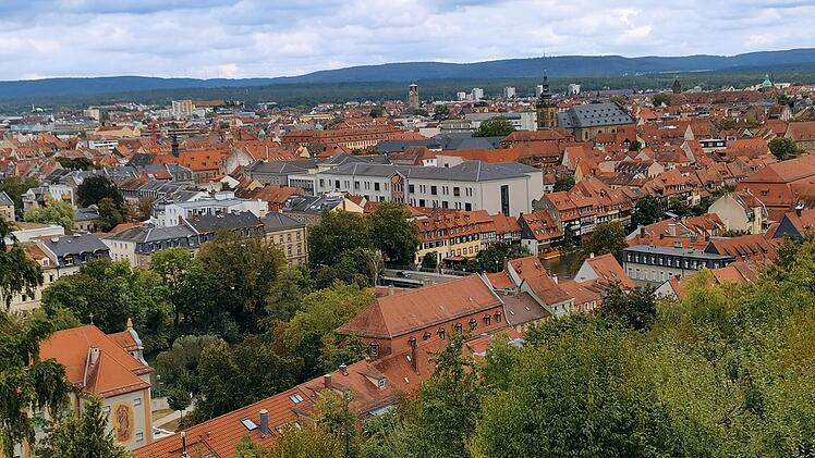 Blick vom Bamberger Michelsberg auf die Stadt