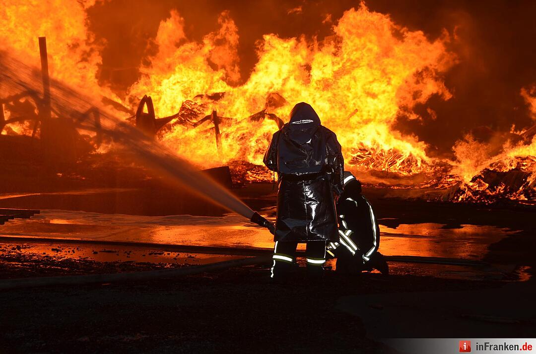Brand im Sägewerk Untererthal