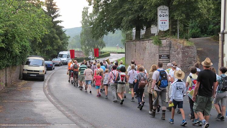 Wallfahrt der Euerdorfer zum Kreuzberg 2015. Foto: Doris Bauer