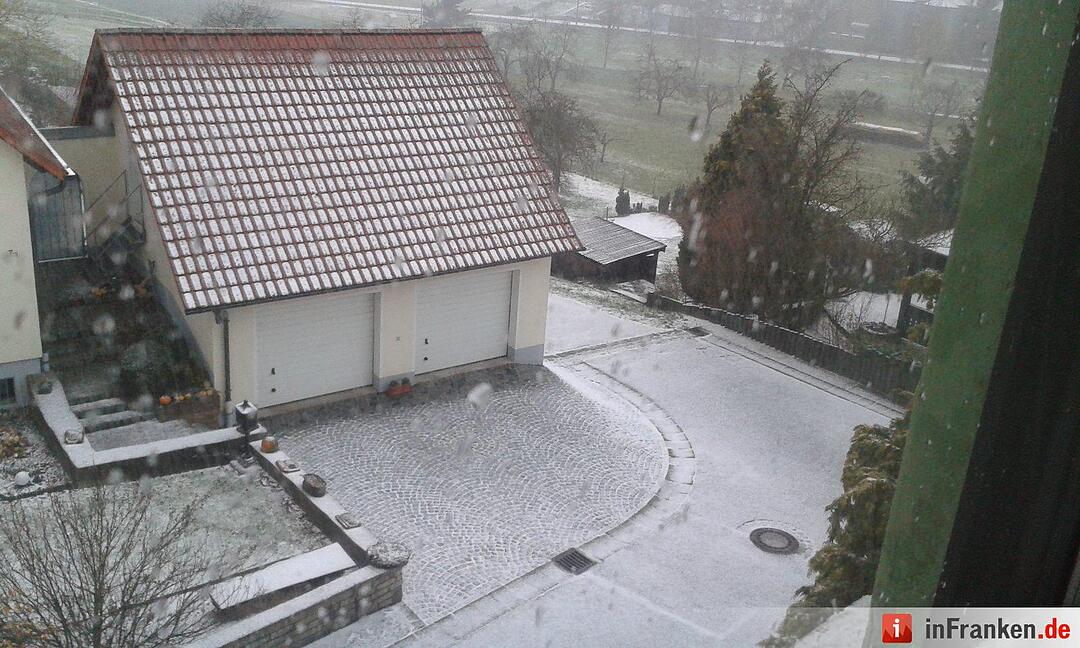 Schnee in Franken