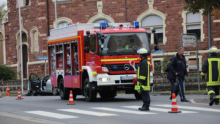 Verkehrsunfall in der Maxstraße Foto: Benedikt Borst