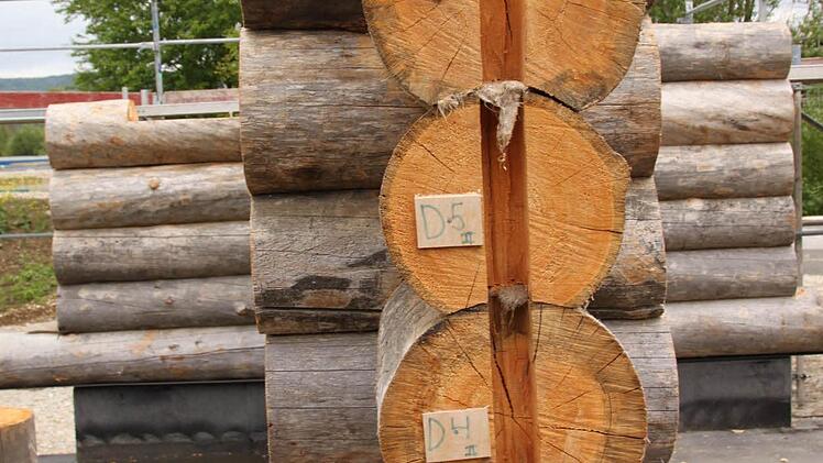 Detail der Kelo-Sauna
