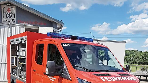 Das neue Tragkraftspritzenfahrzeug (TSF) der Feuerwehr Heuchelheim  Foto: p