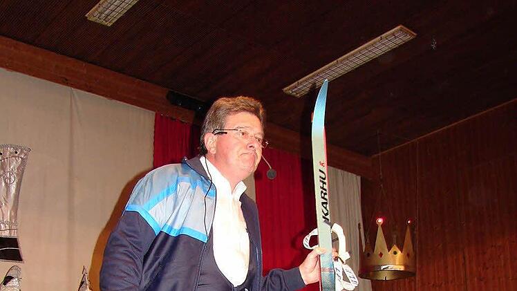 Manfred Voit betrat in diesem Jahr als Skifahrer die Bühne.