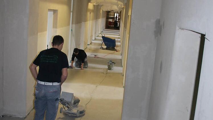 Eindrücke von den Bauarbeiten im Luitpoldbad. Foto: Ralf Ruppert