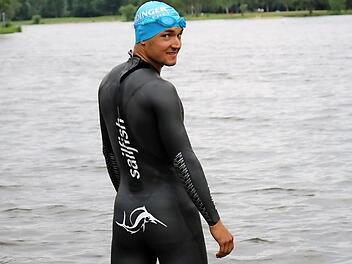 Hier blickt Andreas Dreitz mal zurück, ansonsten ist der 28-jährige Michelauer Triathlon-Profi zukunftsgerichtet. Seine Ziele hat er klar definiert.  Foto: pr