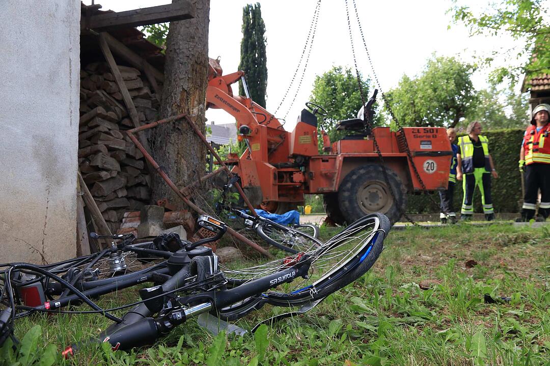 Schweinfurt: Radlader erfasst  Fahrradfahrerin