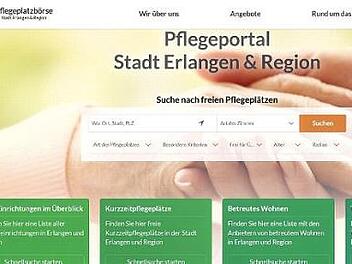 Mitte des Jahres soll die Pflegeplatzbörse für die Stadt Erlangen und den Landkreis Erlangen-Höchstadt fertig sein.