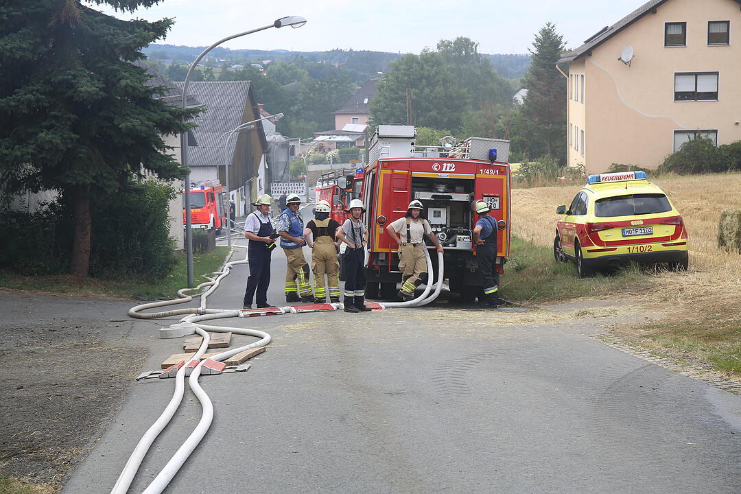 Brand auf Bauernhof in Unterkotzau