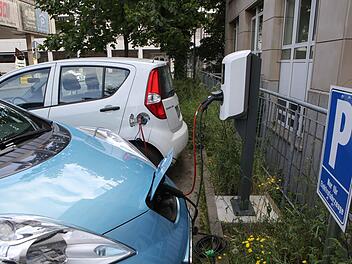 Auch die E-Mobilität (hier eine Ladesäule am Landratsamt) will der Landkreis Bamberg weiter vorantreiben. Foto: RiegerPress