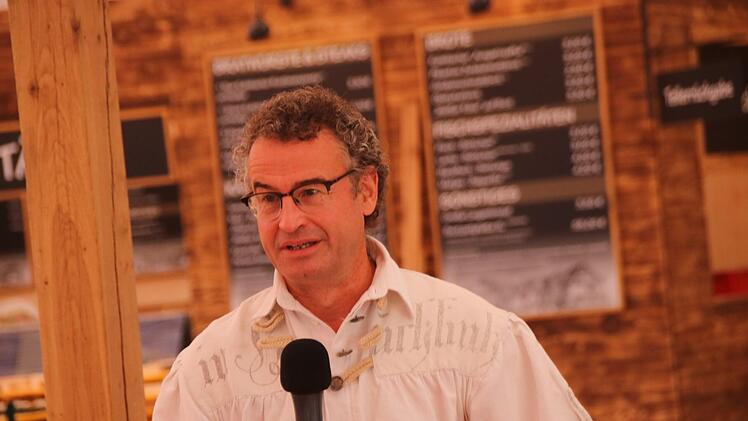 Probeanstich zur Kulmbacher Bierwoche 2019 - hier Organisator Michael Schmid. Foto: Jürgen Gärtner