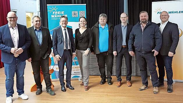 Die B&uuml;rgermeisterkandidaten der Freien W&auml;hler im Landkreis Erlangen-H&ouml;chstadt.