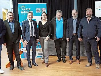 Die B&uuml;rgermeisterkandidaten der Freien W&auml;hler im Landkreis Erlangen-H&ouml;chstadt.