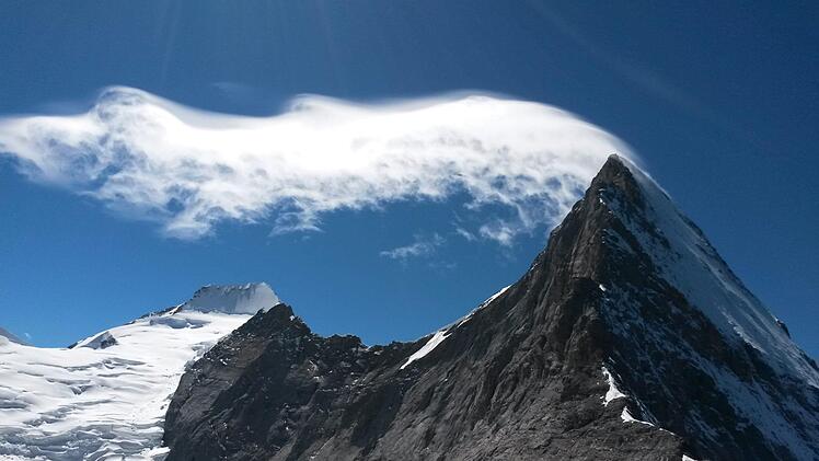 Am Mittellegi-Grat des Eiger.Andreas Grau