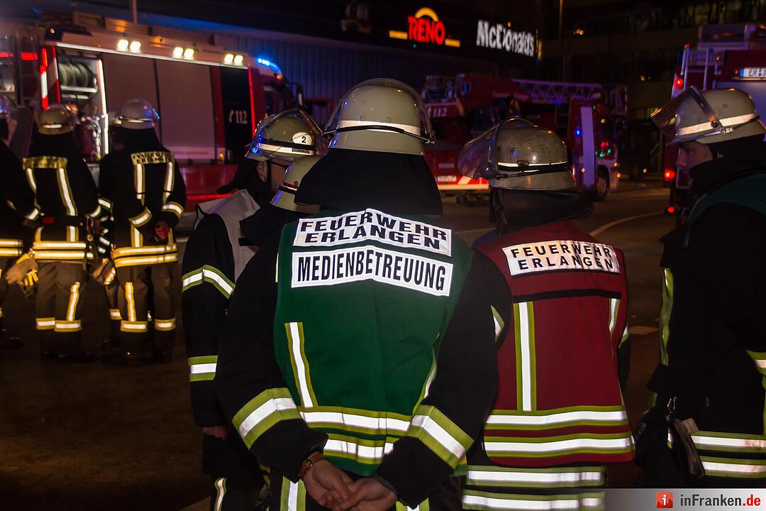 Brand in Erlanger Arcaden
