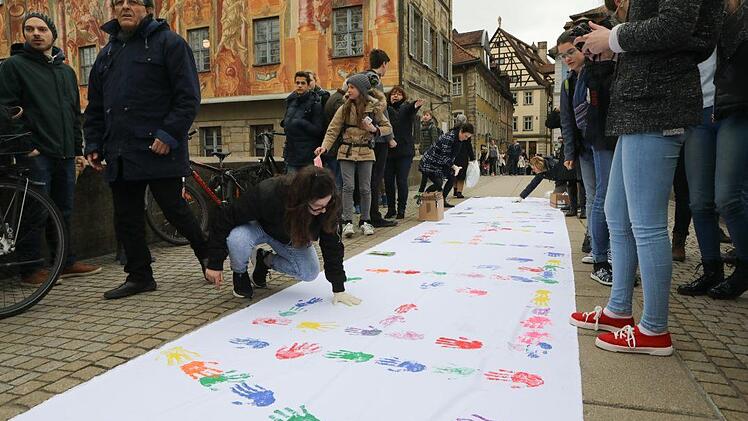Demonstration in Bamberg am Internationalen Tag gegen Rassismus. Foto: Barbara Herbst