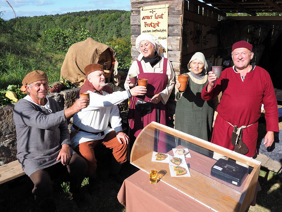 Auf der Burgruine in Bad Kissingen