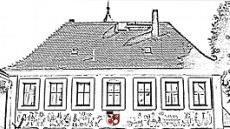 Das alte Rathaus, stilisiert als Logo des Affalterthaler Heimatvereins  Repro: löw