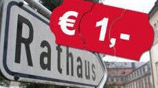 Nur der symbolische Preis von einem Euro ist in der Bilanz für das Neue Rathaus angesetzt. Das 1709 als Heussleinscher Hof gebaute Gebäude sei längst abgeschrieben und nie generalsaniert worden, begründete der Kämmerer den niedrigen Wert. Er ist sich jedoch sicher, dass der denkmalgeschützte Bau mehr wert ist.
