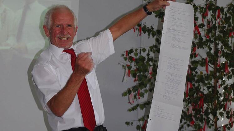 Karlheinz Kestel erzählte, "wie alles begann". Foto: Heike Schülein