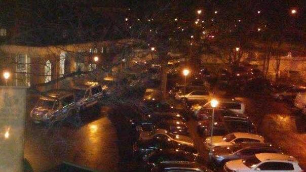 Ein "ganz komisches Gefühl": Die ganze Nacht war die Polizei vor dem Hotel präsent, in dem Andre Schmidtke in Hannover untergebracht war.  Foto: Andre Schmidtke