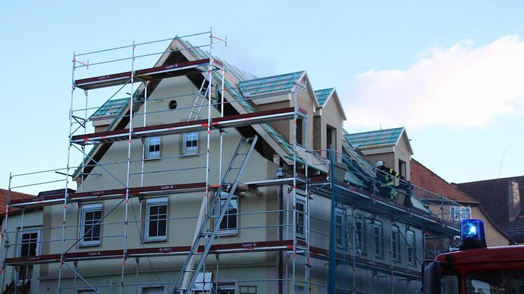 Brand in Münnerstadt  Foto: Thomas MalzMalz