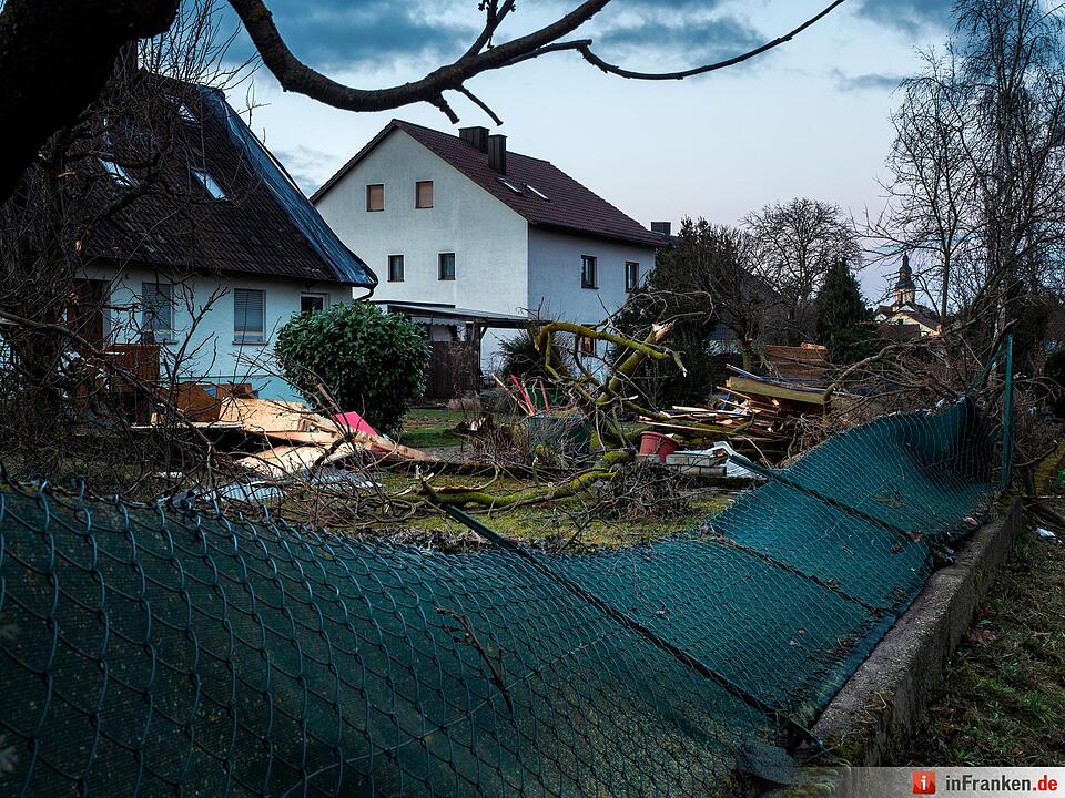 Tornado in Kürnach - Tag danach