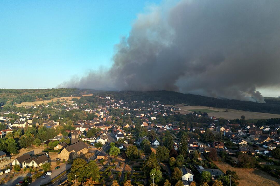 Waldbrand im H&uuml;rtgenwald
