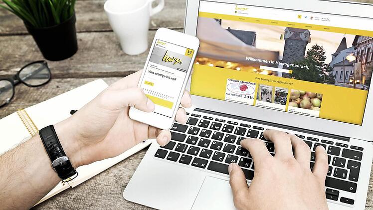 Das Surfen auf der Homepage der Stadt Herzogenaurach soll ab heute mit jedem Ger&auml;t ein Vergn&uuml;gen sein. Foto: Stadt Herzogenaurach