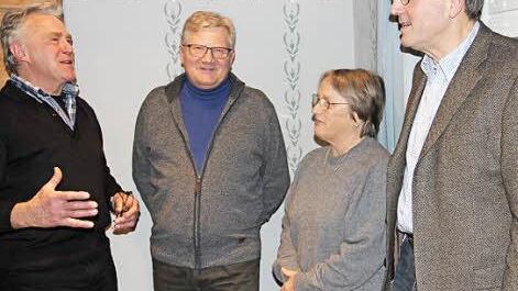 Der Vorstand des neu gegründeten Fördervereins Europa Symposium Thurnau: Albrecht Volk, Wolfgang Jäger, Annette Gebhard und Fritz Martin Spielmann Foto: Katharina Müller-Sanke