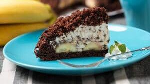 Maulwurfkuchen mit Bananen