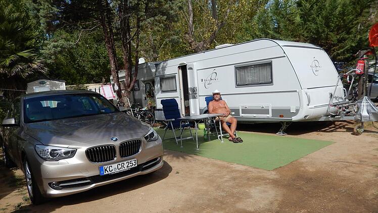 Ckenebs Raab beim Camping in Frankreich 2014 Foto: privat